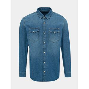 Modrá džínová slim fit košile Jack & Jones Heridan