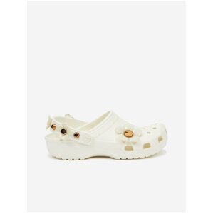 Bílé dámské pantofle Crocs