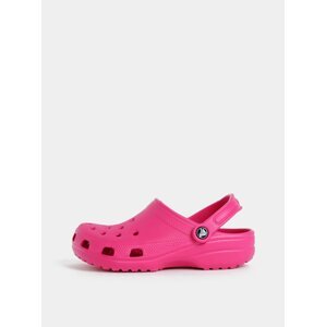 Tmavě růžové dámské pantofle Crocs Classic Clog