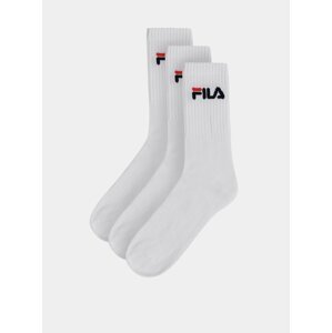 Sada tří páru bílých ponožek FILA
