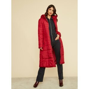 Červený dámský prošívaný kabát ZOOT