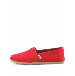 Červené dámské espadrilky TOMS Canvas Classic