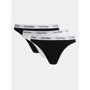 Sada tří tang v černé a bílé barvě Calvin Klein Underwear
