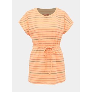 Oranžové dámské pruhované tričko SAM 73