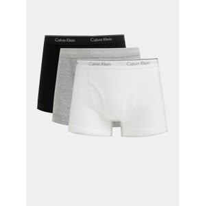 Sada tří boxerek v šedé, černé a bílé barvě Calvin Klein Underwear