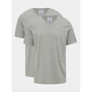 Sada dvou šedých pánských triček Calvin Klein Underwear
