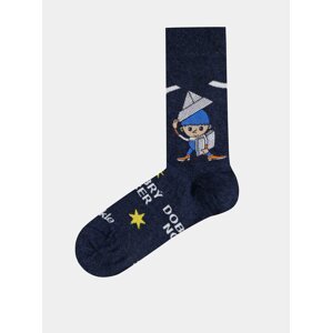 Tmavě modré vzorované ponožky Fusakle Večerníček