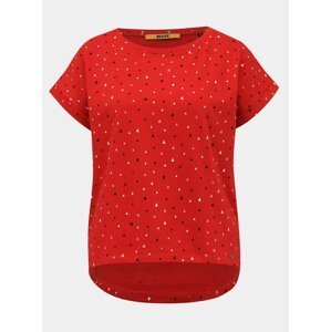 Červené dámské vzorované tričko ZOOT Baseline Runa