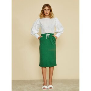 Zelená basic sukně ZOOT Baseline Vendelina