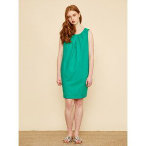 Zelené lněné šaty ZOOT Eleonora