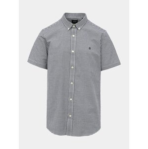 Bílo-modrá kostkovaná slim fit košile Burton Menswear London Gingham