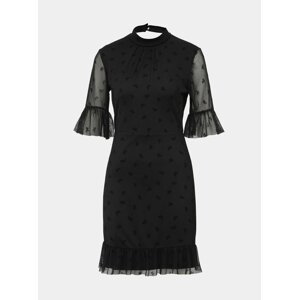 Černé vzorované šaty Miss Selfridge