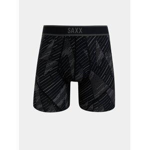 Černé vzorované sportovní boxerky SAXX