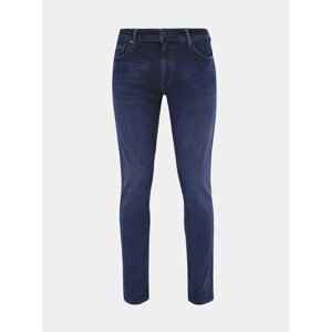 Tmavě modré pánské prodloužené tapered fit džíny Pepe Jeans Stanley