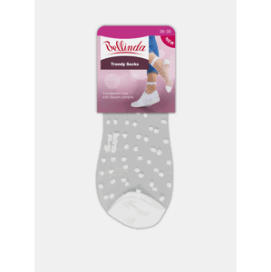 Černé dámské puntíkované silonkové ponožky Bellinda TRENDY SOCKS