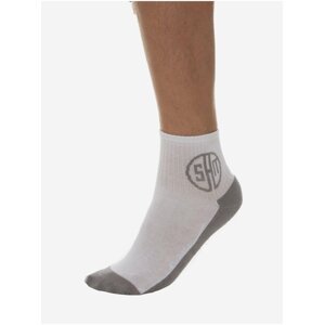 Šedo-bílé ponožky SAM 73