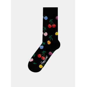 Černé vzorované ponožky Happy Socks Cherry