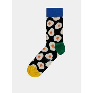 Černé vzorované ponožky Happy Socks Sunny Side Up