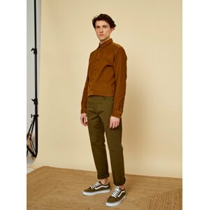 Khaki pánské slim fit kalhoty ZOOT.lab Emanuel