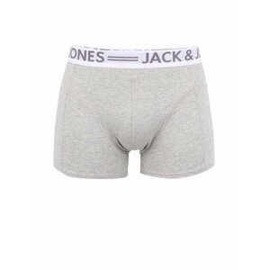 Světle šedé žíhané boxerky Jack & Jones Sense