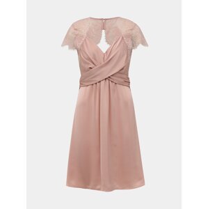Světle růžové šaty s krajkou VILA Shea