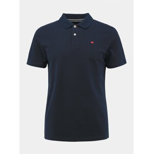 Tmavě modré pánské basic polo tričko Tom Tailor