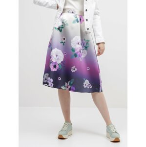 Fialová květovaná sukně Dorothy Perkins