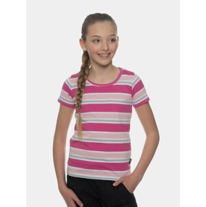 Růžové holčičí pruhované tričko SAM 73