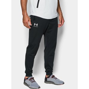 Černé sportovní tepláky Under Armour SPORTSTYLE TRICOT JOGGER