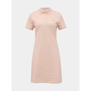 Světle růžové basic šaty Lacoste