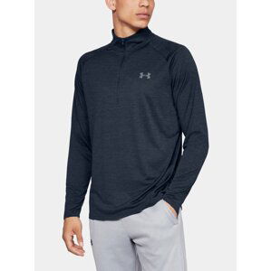 Tmavě modré sportovní tričko Under Armour UA Tech 2.0 1/2 Zip