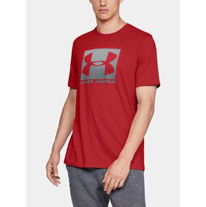 Červené tričko Under Armour UA BOXED SPORTSTYLE SS