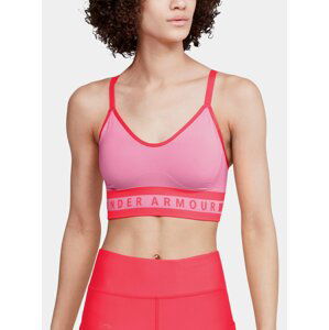 Růžová sportovní podprsenka Seamless Longline Under Armour