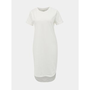 Bílé mikinové basic šaty Jacqueline de Yong Ivy