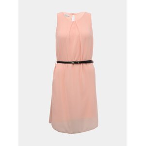 Růžové šaty s páskem Haily´s Tanja