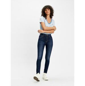 Tmavě modré dámské zkrácené skinny fit džíny Levi's® 720 Cool Fraicheur