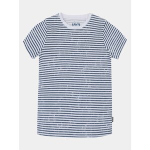 Modro-bílé dětské pruhované tričko SAM 73