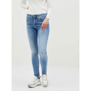 Modré slim fit džíny VERO MODA Lux