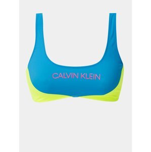 Žluto-modrý horní díl plavek Calvin Klein Underwear