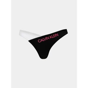 Bílo-černý spodní díl plavek Calvin Klein Underwear