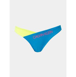 Žluto-modrý spodní díl plavek Calvin Klein Underwear