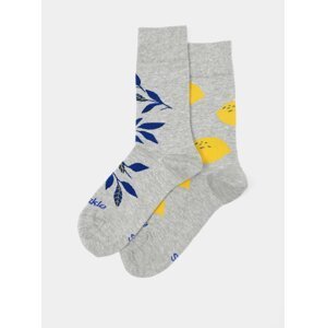 Šedé ponožky Fusakle Citronista