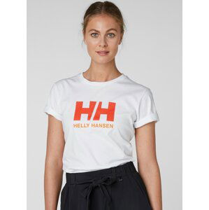 Bílé dámské tričko s potiskem HELLY HANSEN Logo