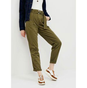 Khaki kalhoty Miss Selfridge