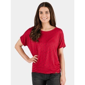 Červené dámské vzorované tričko SAM 73