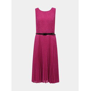 Růžové šaty s plisovanou sukní Dorothy Perkins