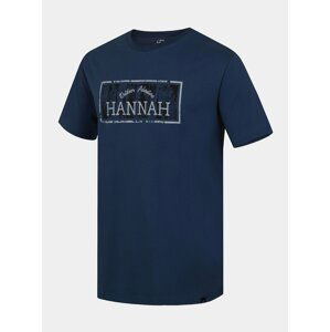 Modré pánské tričko s potiskem Hannah Waldorf