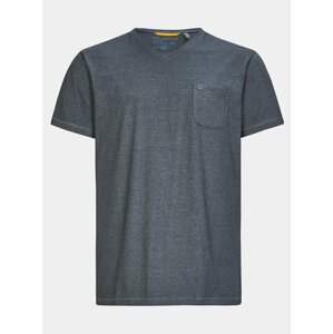 Tmavě šedé pánské pruhované tričko killtec Hadero
