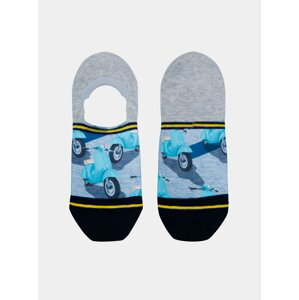Šedo-modré pánské nízké ponožky XPOOOS