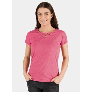 Růžové dámské basic tričko SAM 73